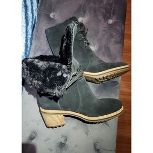 Timberland Sienna High Waterproof Mid Suede Boots A24V6 Black